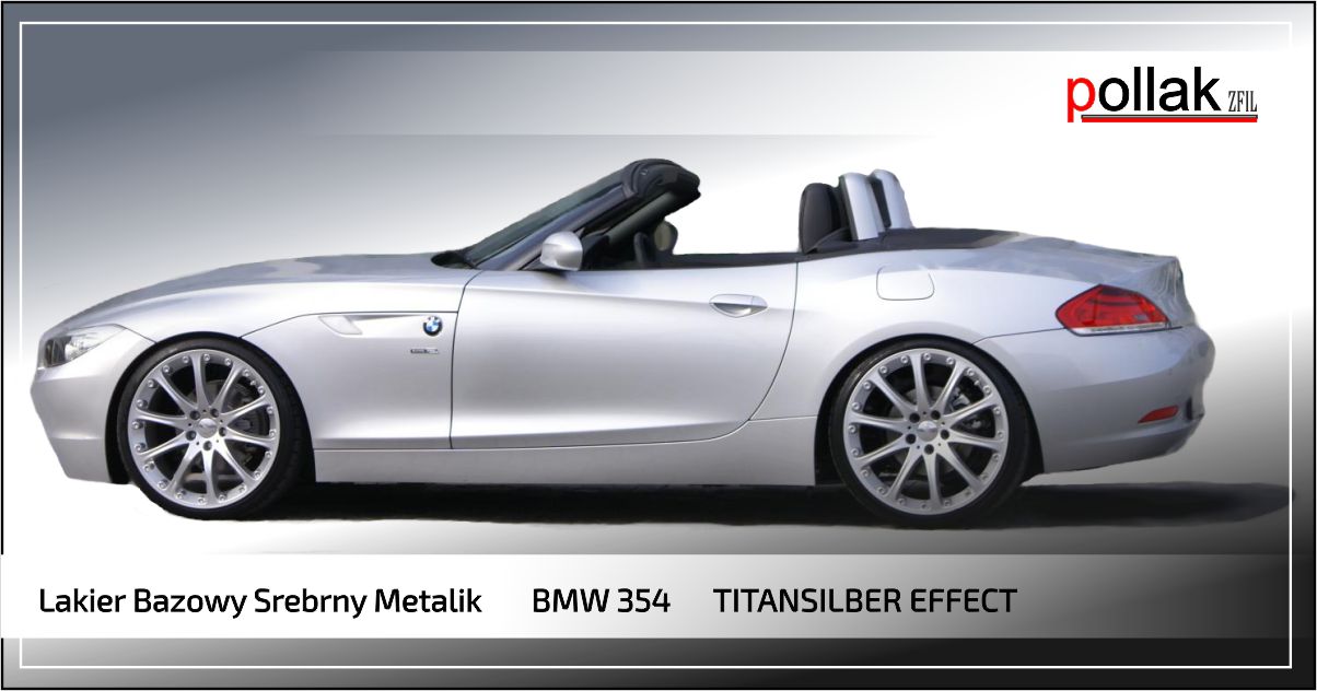 Lakier Bazowy 1:0,8 METALIK BMW 354 TITANSILBER 4L Producent Pollak