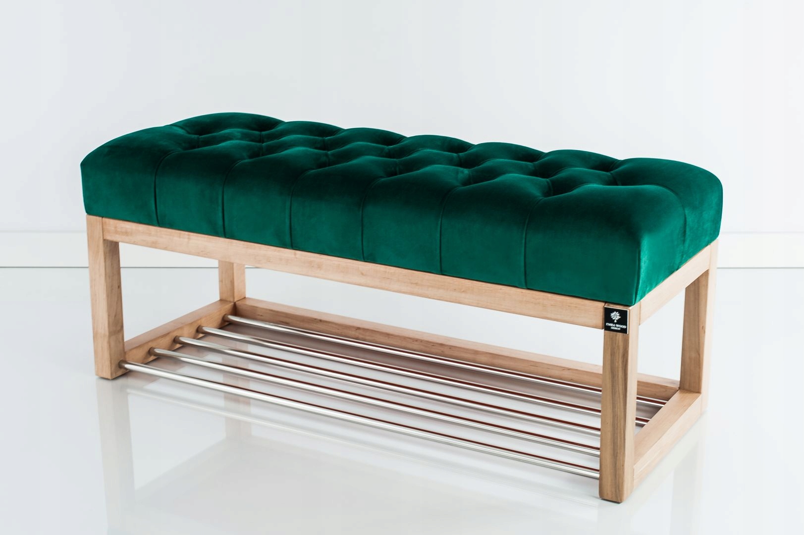 50 Producent Ławka Pikowana Zieleń EMRA WOOD Głębokość mebla 40 cm