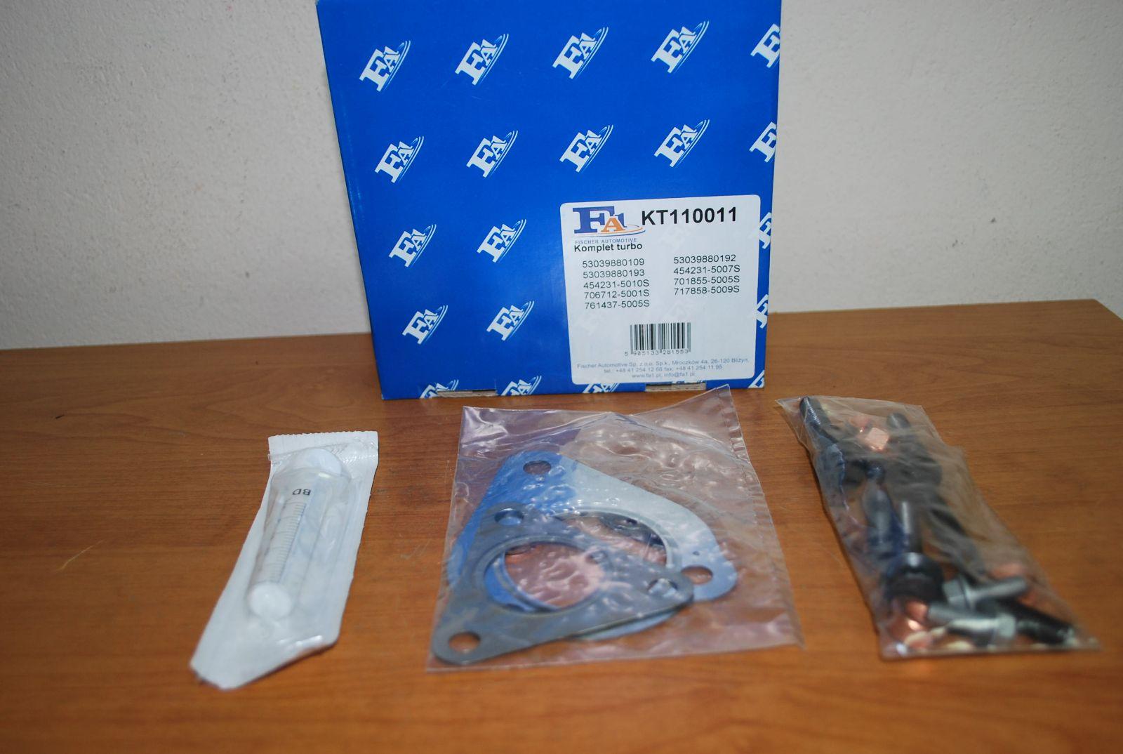 ZESTAW MONTAŻOWY TURBO AUDI A4 B7 B6 A6 1.9/2.0TDI Producent części Fisher Automotive