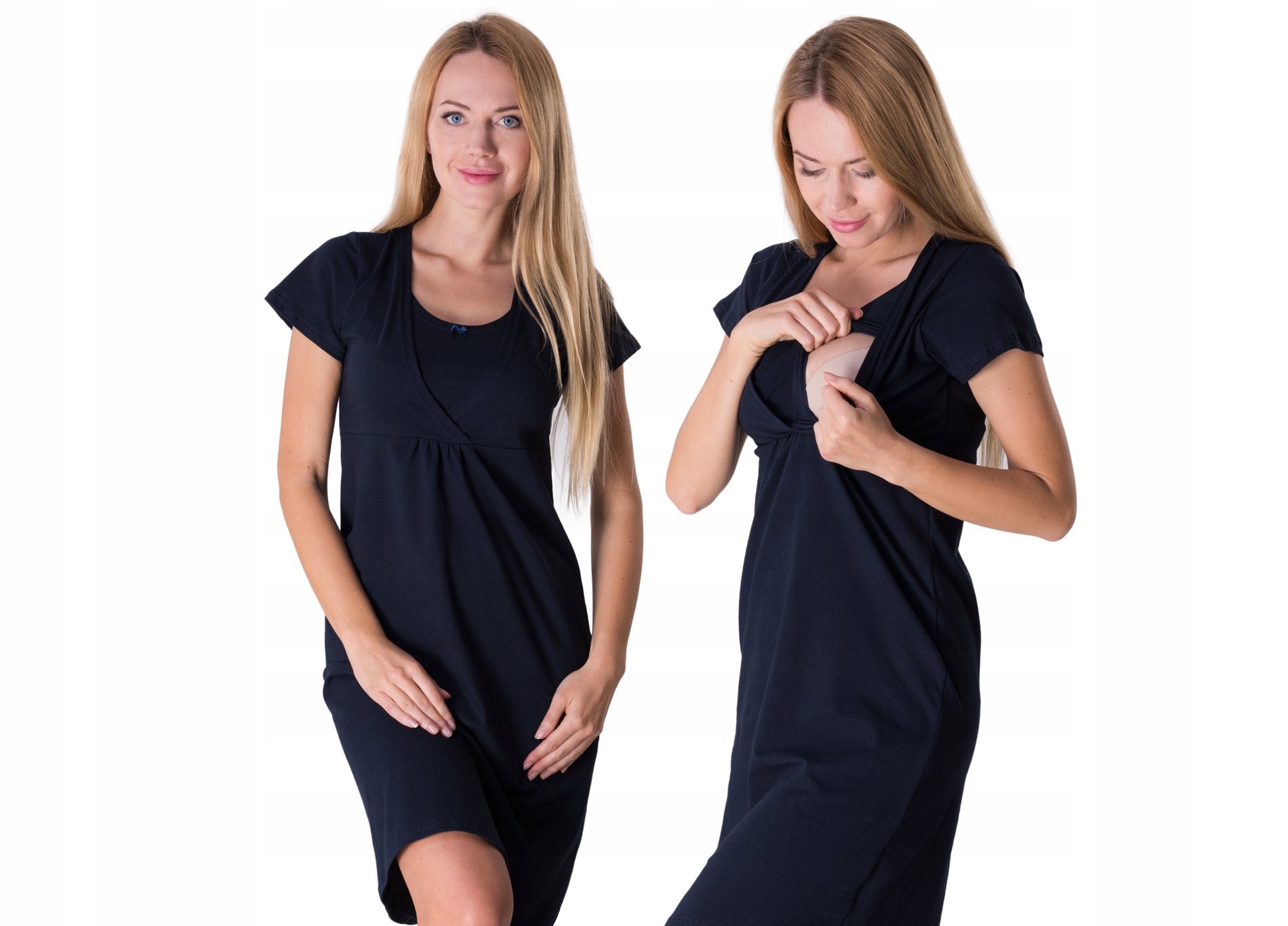 KOSZULA NOCNA DOROTHY CIĄŻOWA DO KARMIENIA PORODU czerwony S/M Kod producenta K.1