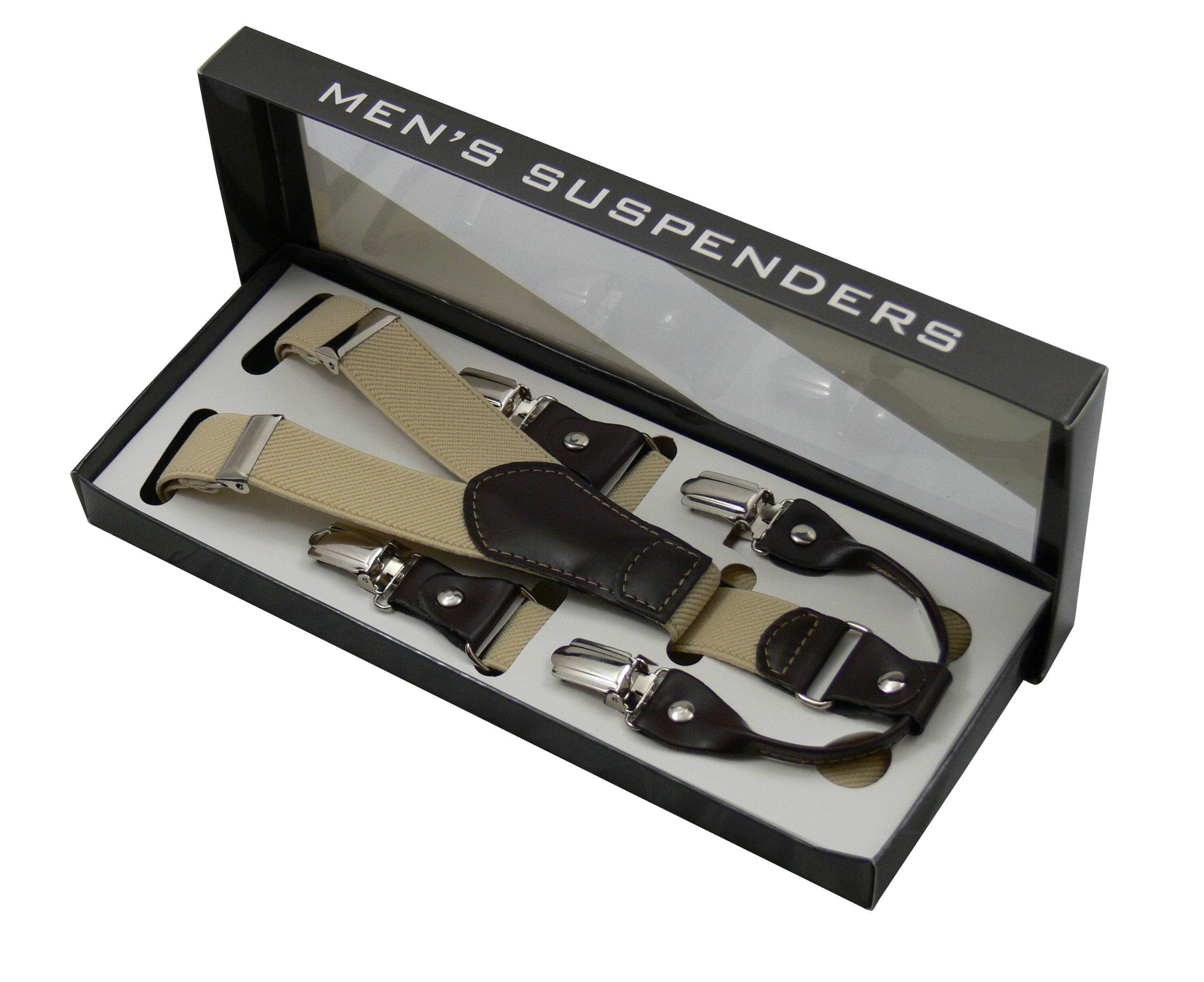 WĄSKIE ELEGANCKIE SZELKI MĘSKIE TYPU SLIM, PUDEŁKO Materiał dominujący skóra ekologiczna