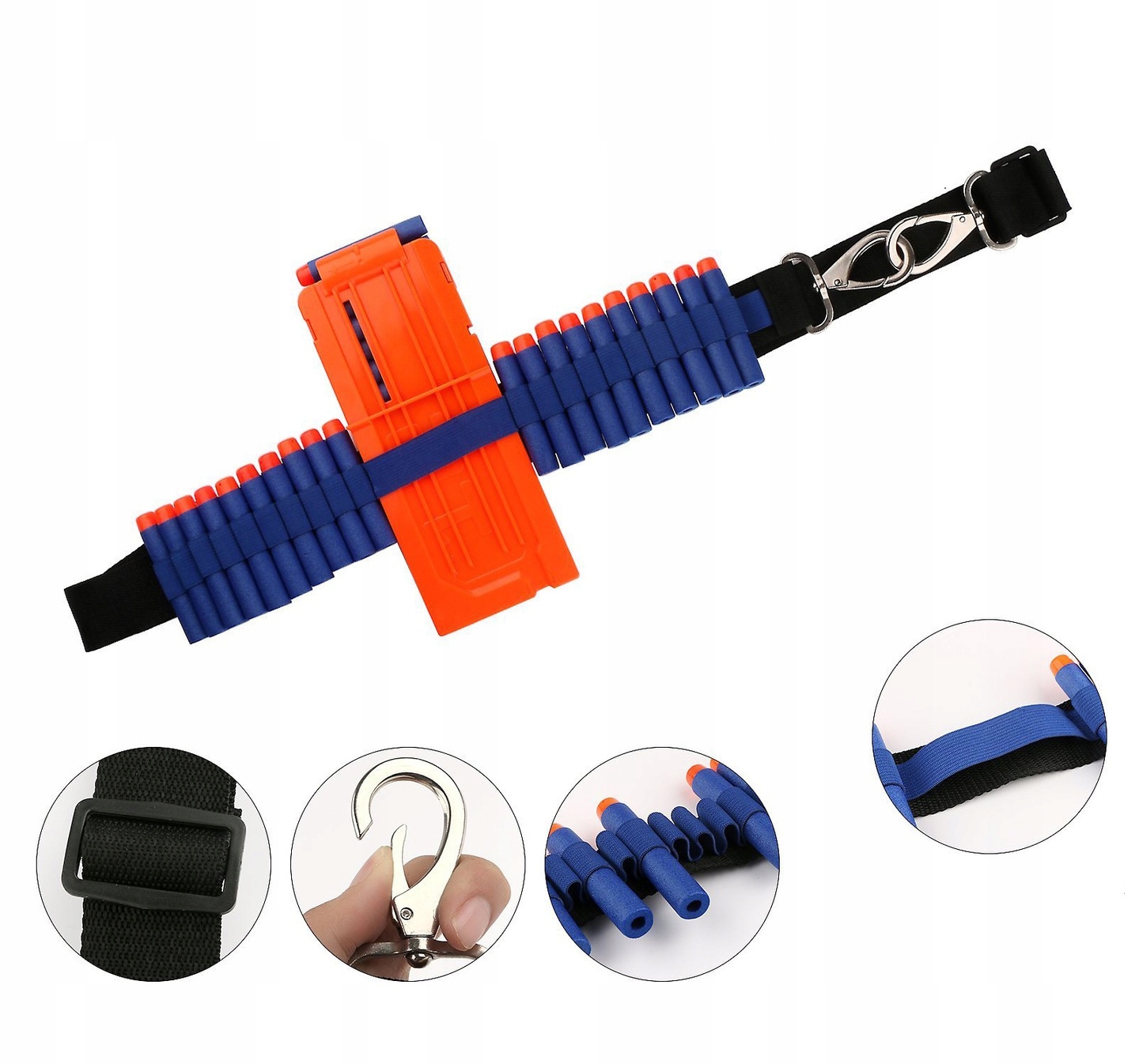 MEGA ZESTAW DO NERF PAS +MAGAZYNEK +OPASKI +NABOJE Marka inna