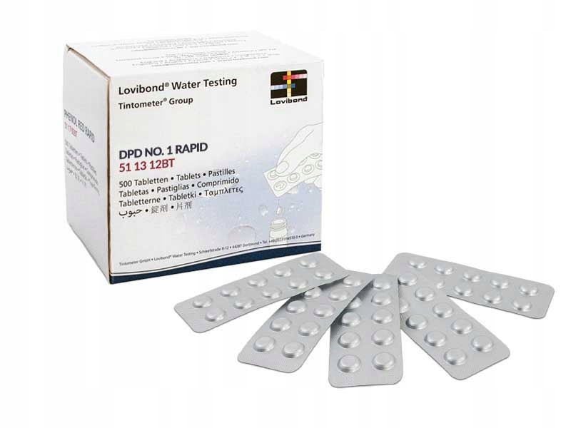 

Tabletki do Testera Pomiar Wolnego Chloru DPD1 x50