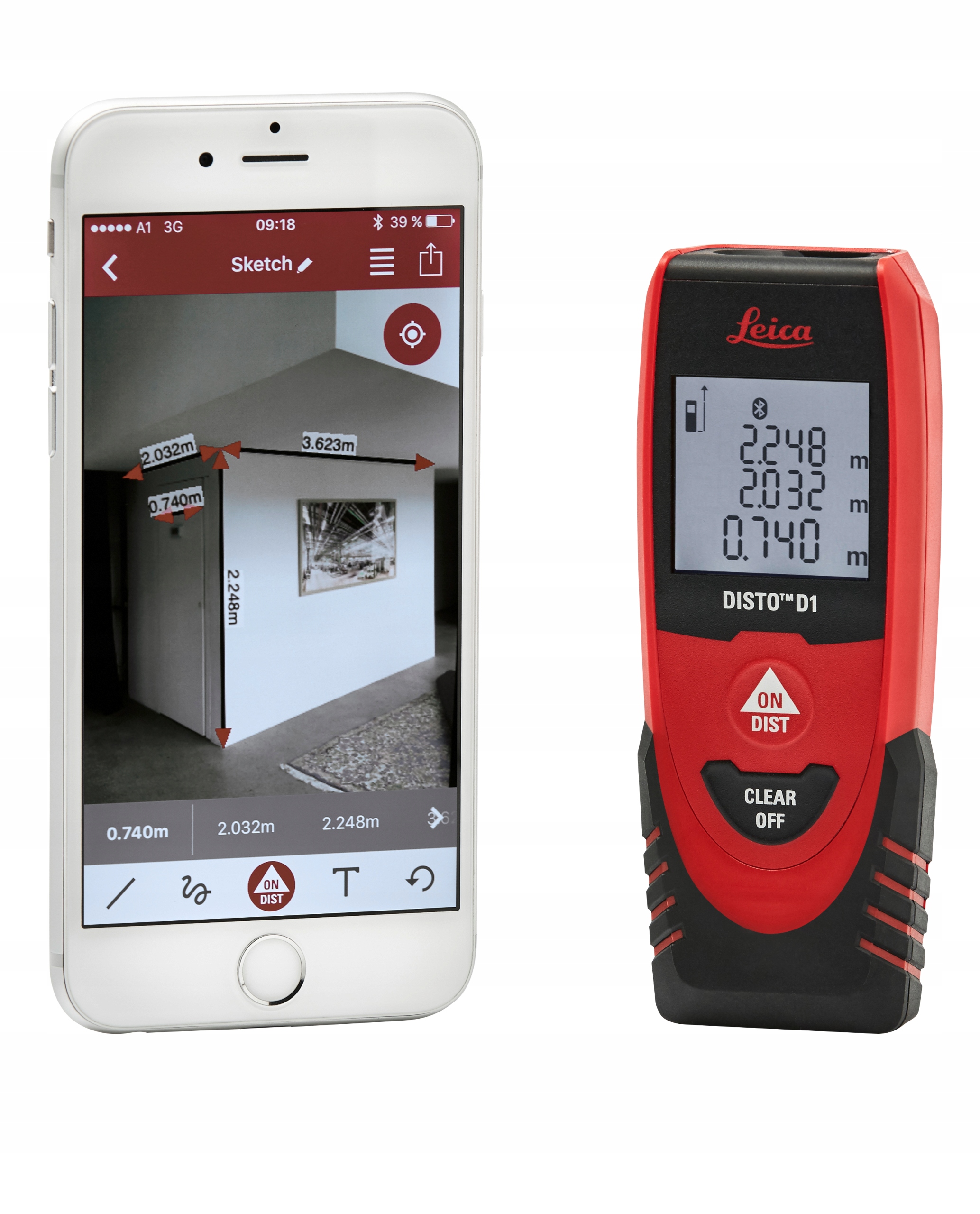 Dalmierz laserowy LEICA Disto D1 miara laserowa Model Disto D1
