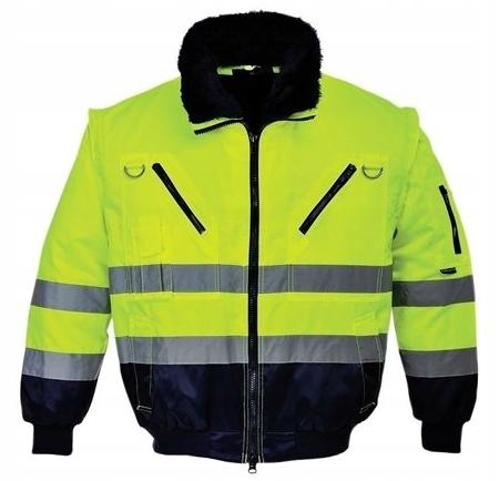 Kurtka Ocieplana Odblaskowa 4w1 Portwest PJ50 żółta roz. L