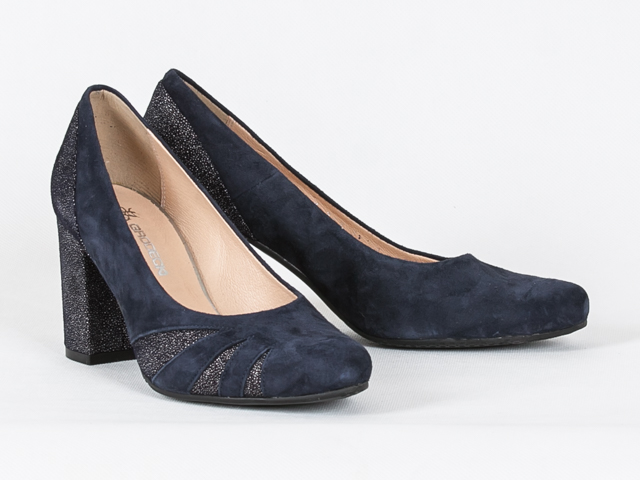 Grodecki 1147 lodičky Polské modré 35 Kůže