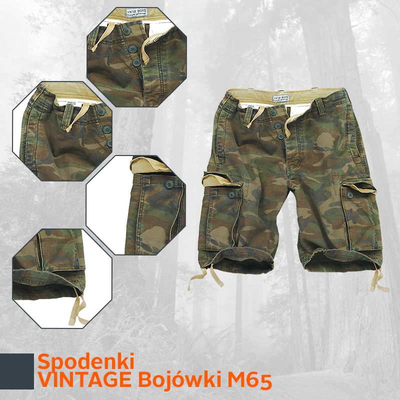 Surplus Spodenki Bojówki Szorty USA M65 VINTAGE S Rozmiar S