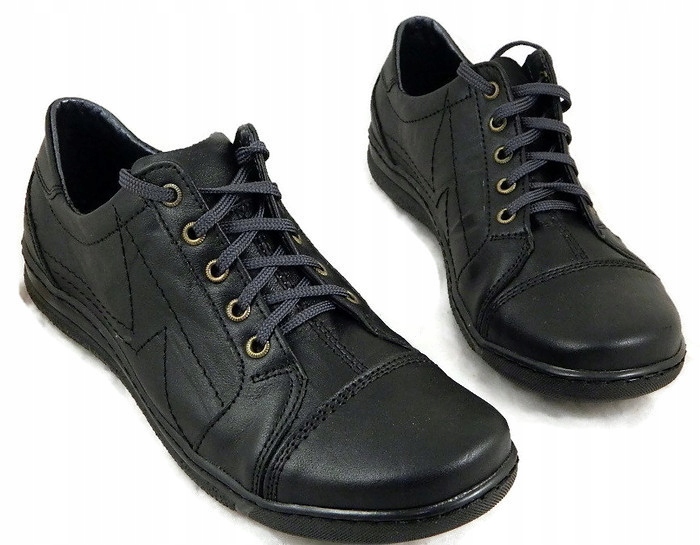 WYGODNE LEKKIE PÓŁBUTY TENISÓWKI SKÓRA UNI-27 39 Wzór dominujący bez wzoru