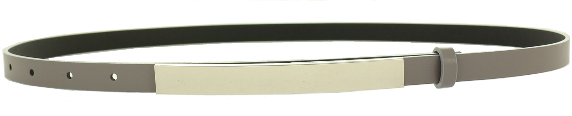 PASEK CHABROWY BLACHA KLAMRA MIRROR BELT SKÓRZANY Odcień chabrowy