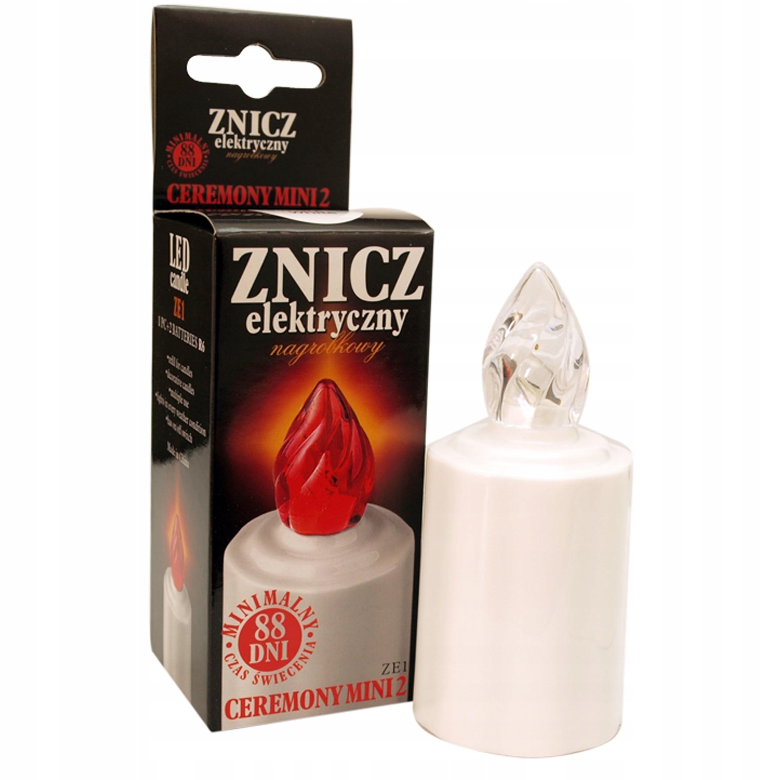 

Znicz Wkład Elektryczny ZE1 Led 88 dni Biały