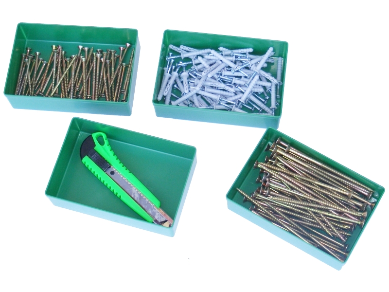 Pojemnik wewnętrzny EURO+ 108x162x45mm, Pudełko Waga produktu z opakowaniem jednostkowym 0.05 kg