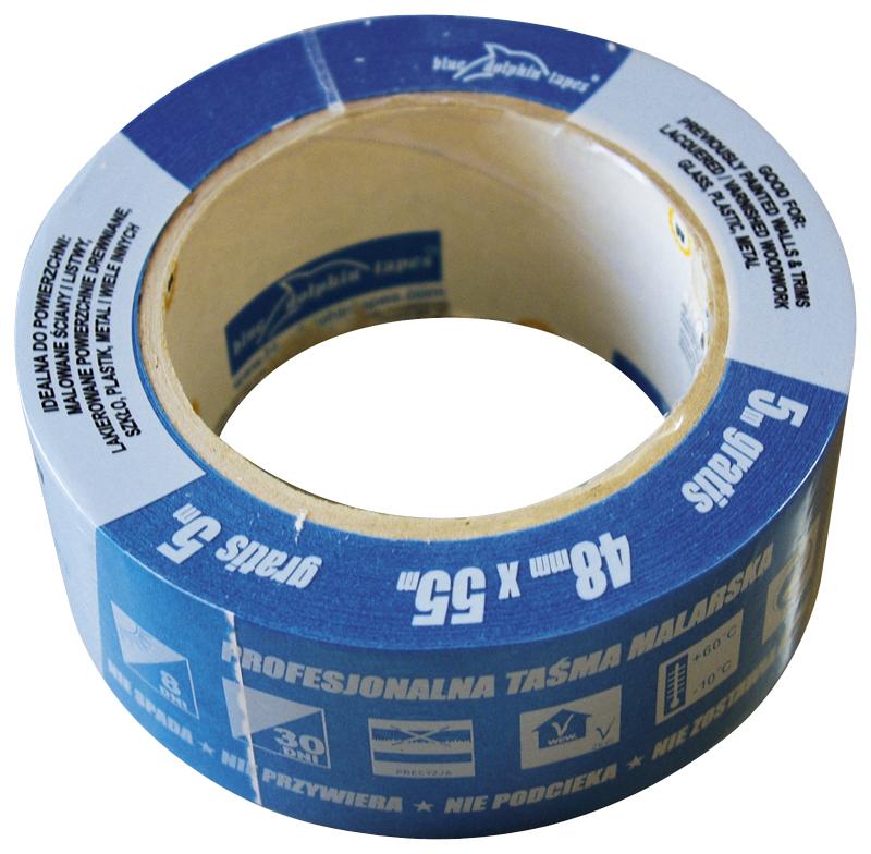 ЛЕНТА BLUE DOLPHIN МАЛЯРНАЯ СИНЯЯ 48ММ