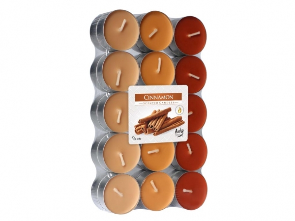 

Podgrzewacze tea light zapachowe Cynamon 30 szt