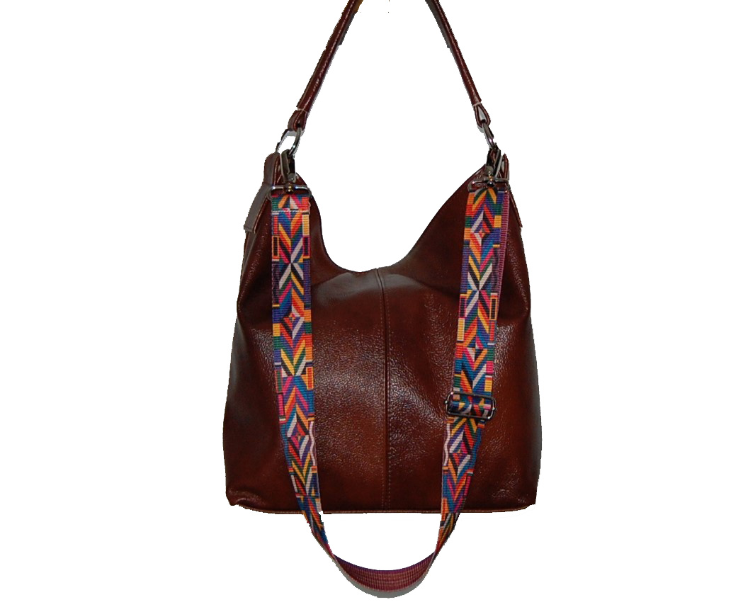 

Torebka Skórzana Shopper Pasek Aztecki 100% Skóra