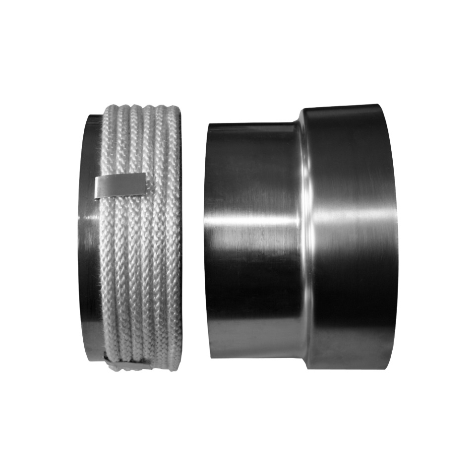 Prechod oceľová rúrka keramický komín fi 180