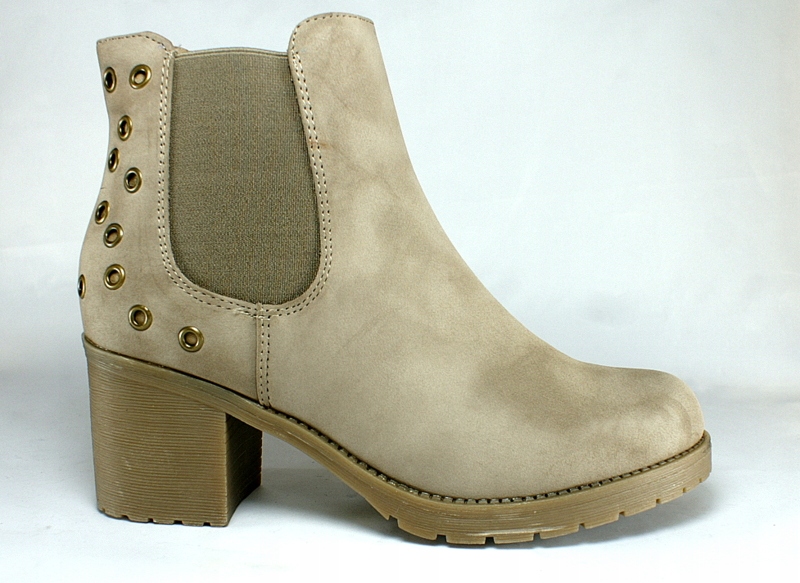 

Botki Sergio Leone Bt 527 beż nubuk r.39