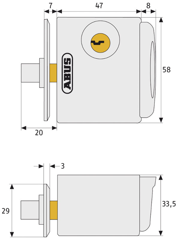 Оконный замок ABUS FTS 3002 тип оконный и дверной замок