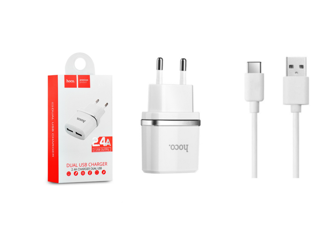 

Oryginalna Ładowarka Hoco Usb Typ C Mocna 2.4 A