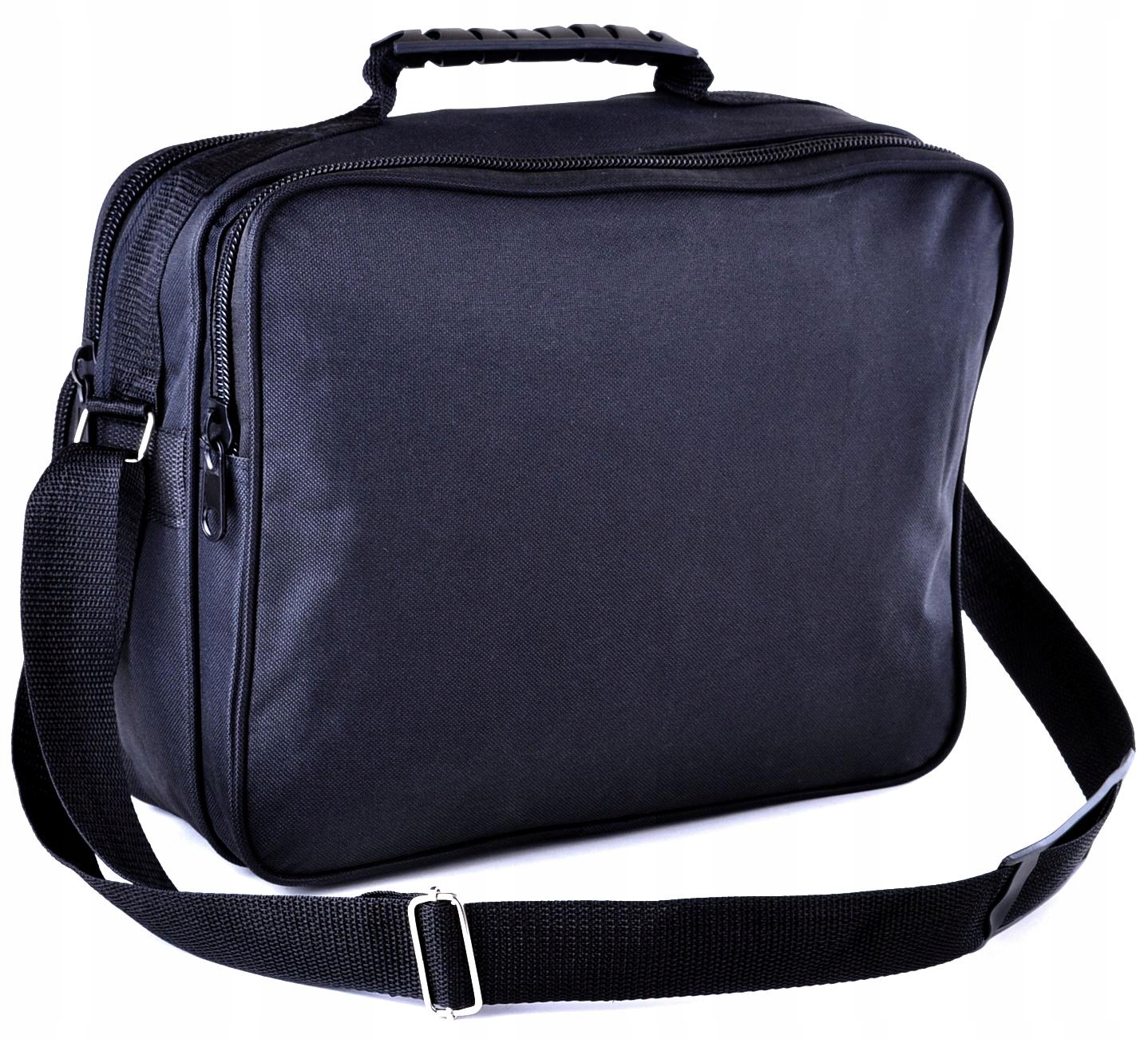 CODZIENNA CZARNA TORBA MĘSKA NA RAMIĘ Z KABURĄ 13L Cechy dodatkowe na ramię brak