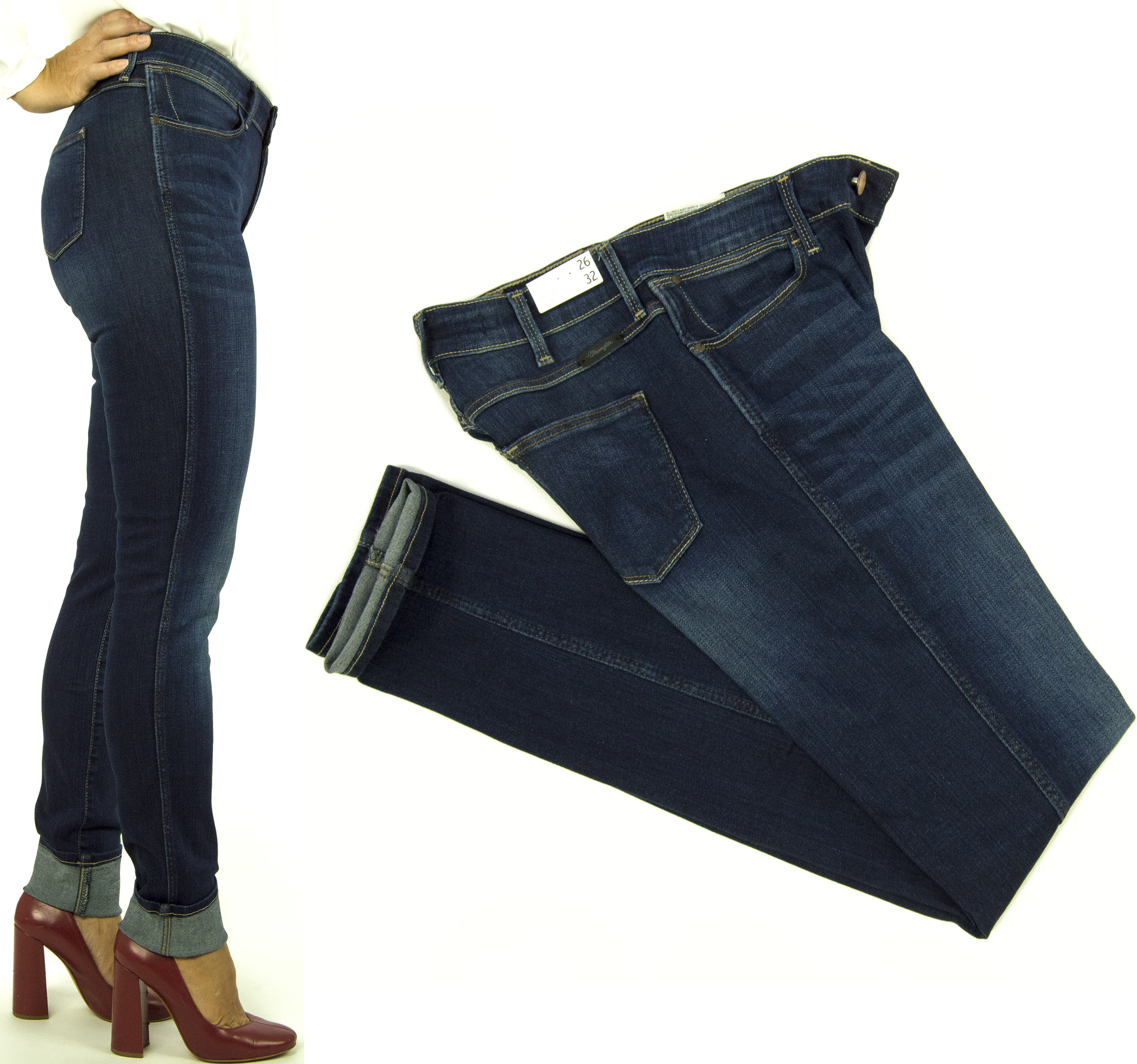 Wrangler Evalyn Dark Night džíny kalhoty W28 L34