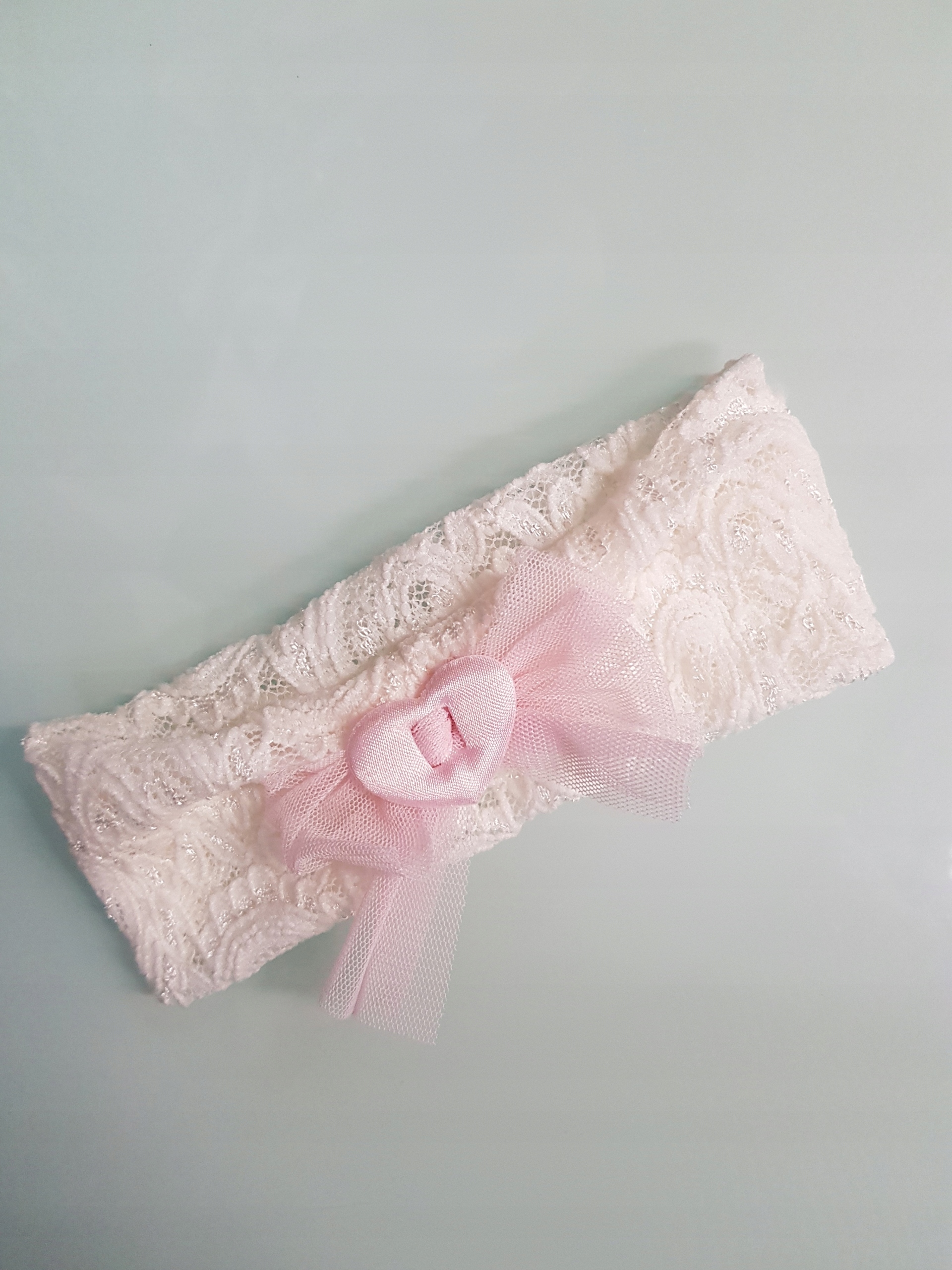 OPASKA KORONKA KOKARDKA TIUL CHRZEST 0-12 M-CA HIT Kolor biały