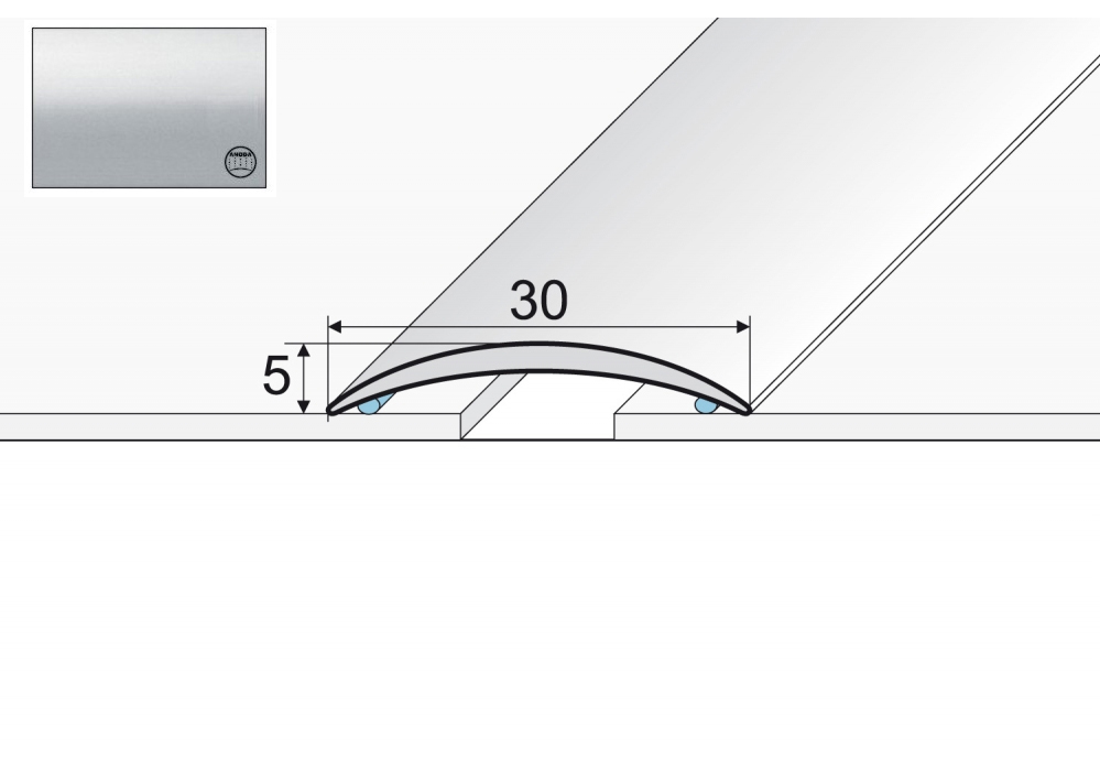 

Listwa łączeniowa A03 aluminiowa 120cm Srebro