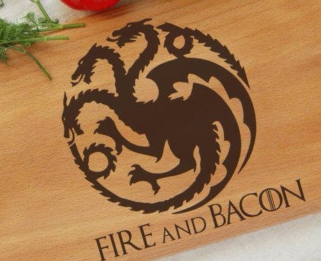 

Duża deska ~ Fire and Bacon - Prezent