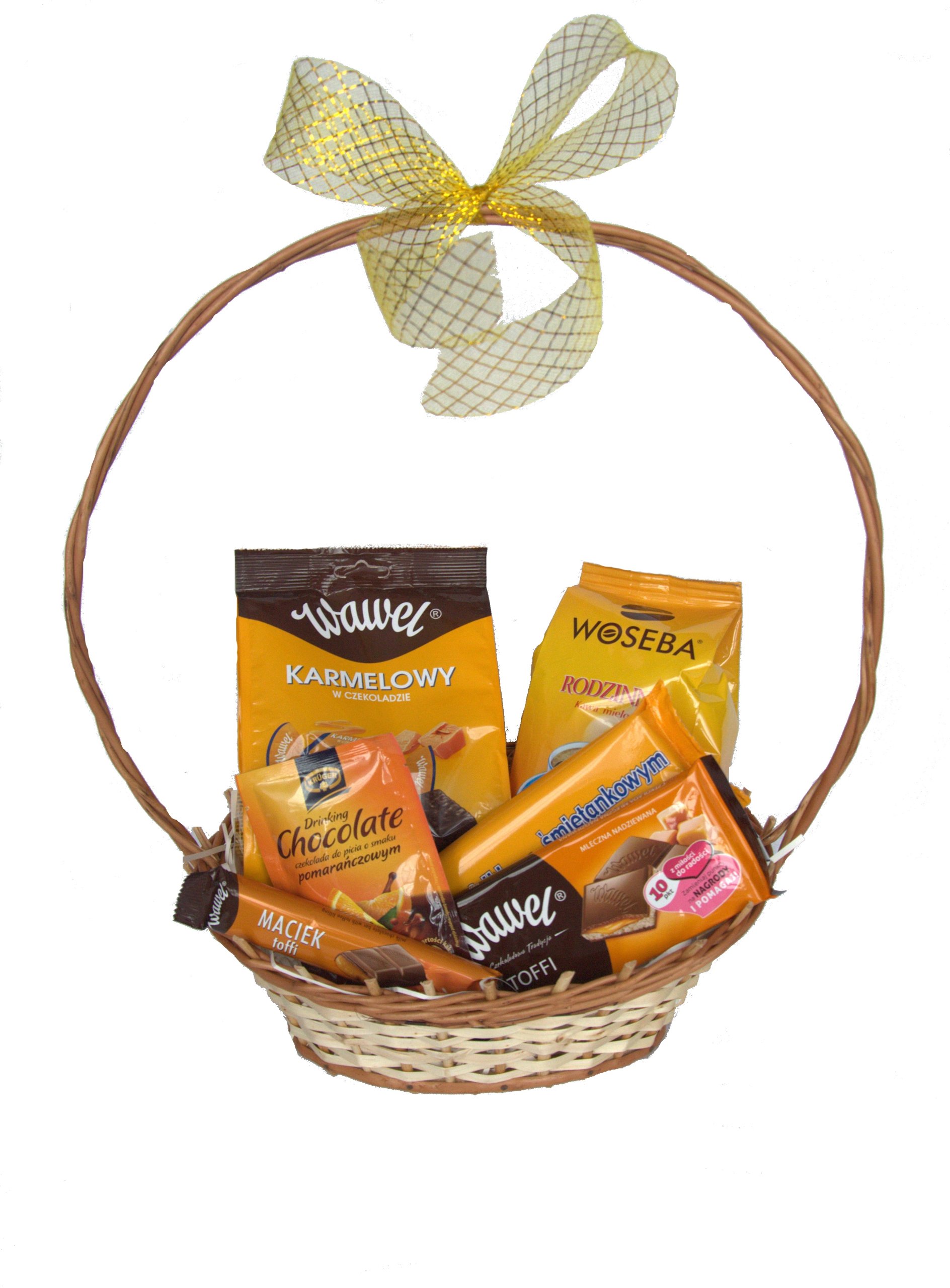 Idealny prezent, kosz upominkowy , kosz słodyczy