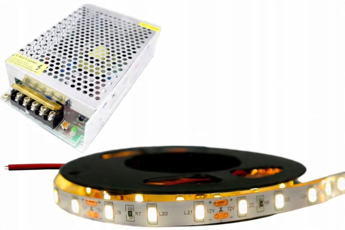 

Zestaw taśma Led 300 Smd IP20 5630 Neutralna 5m