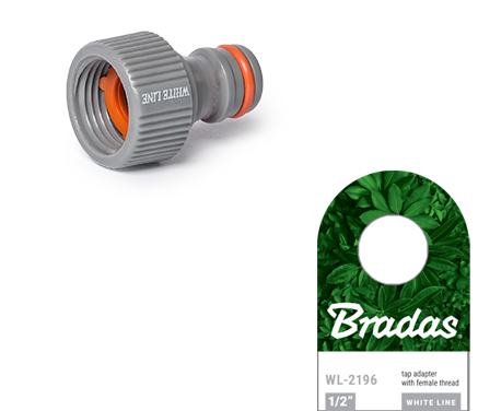 

Przyłącze adapter na kran do ogrodu 1/2 Bradas