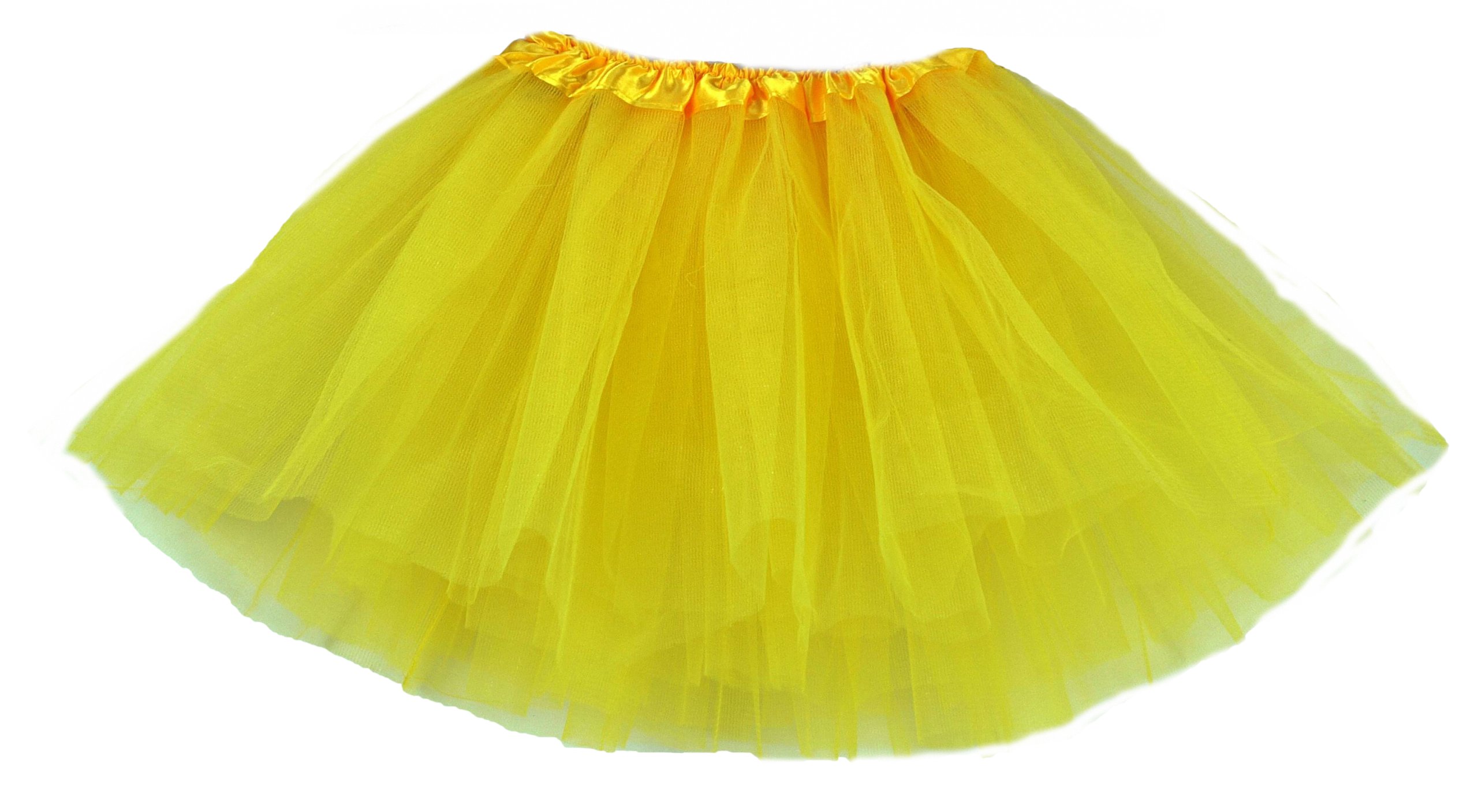 * SPÓDNICZKA TIULOWA SPÓDNICA TUTU 30cm 3-8lat ŻÓŁTA