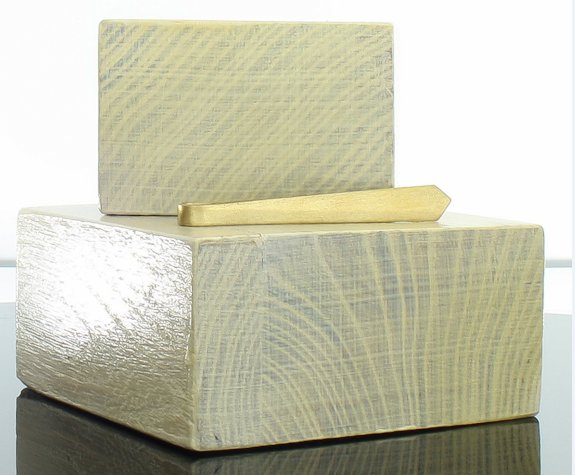 Na prezent spinka krawat mosiądz gładka matowana Długość (mm) 57