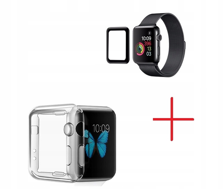 

Szkło Hartowane 3D Etui Apple Watch 38/42 mm