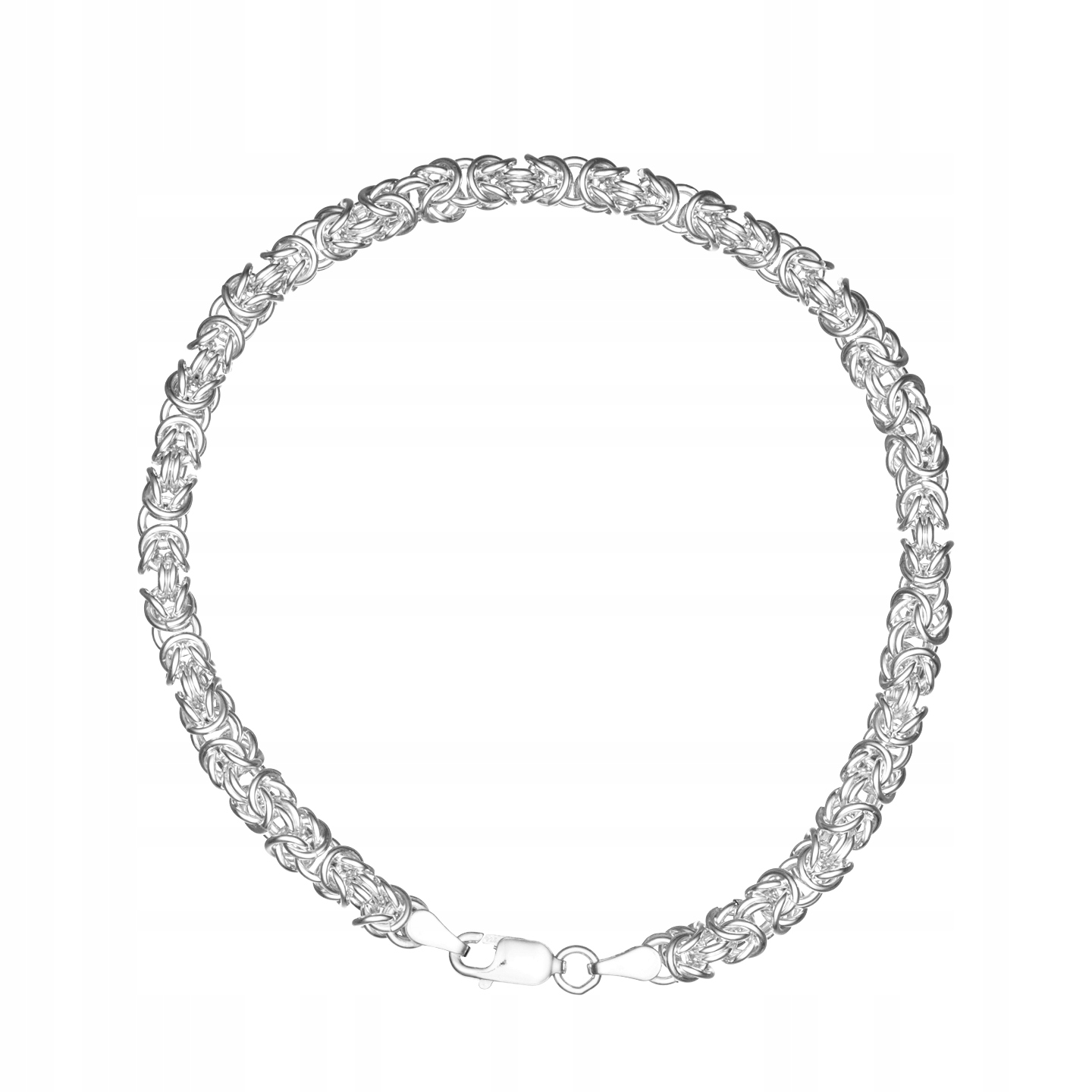 Královský Stříbrný Náramek 21 cm Byzantský