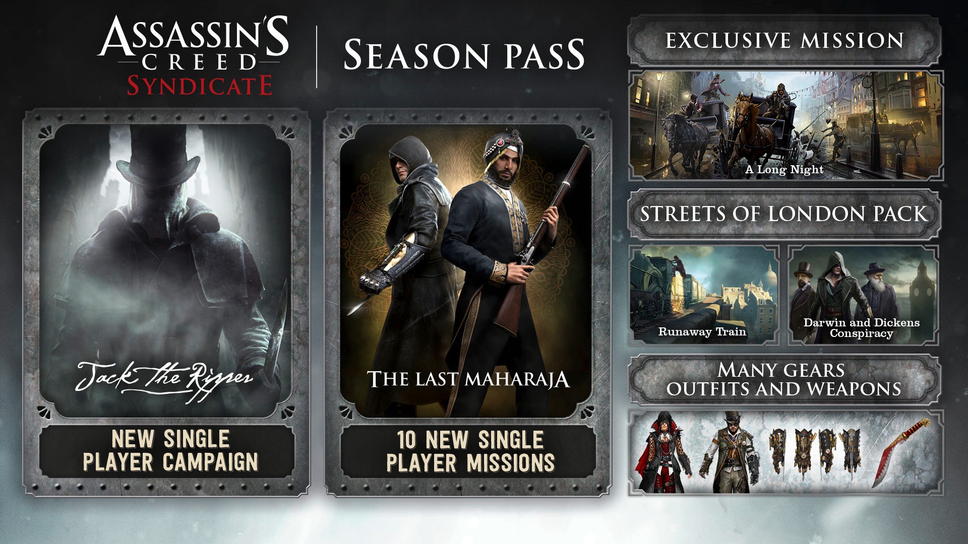 Assassin's Creed Syndicate Season Pass PL UPLAY Rodzaj wydania Dodatek (DLC)