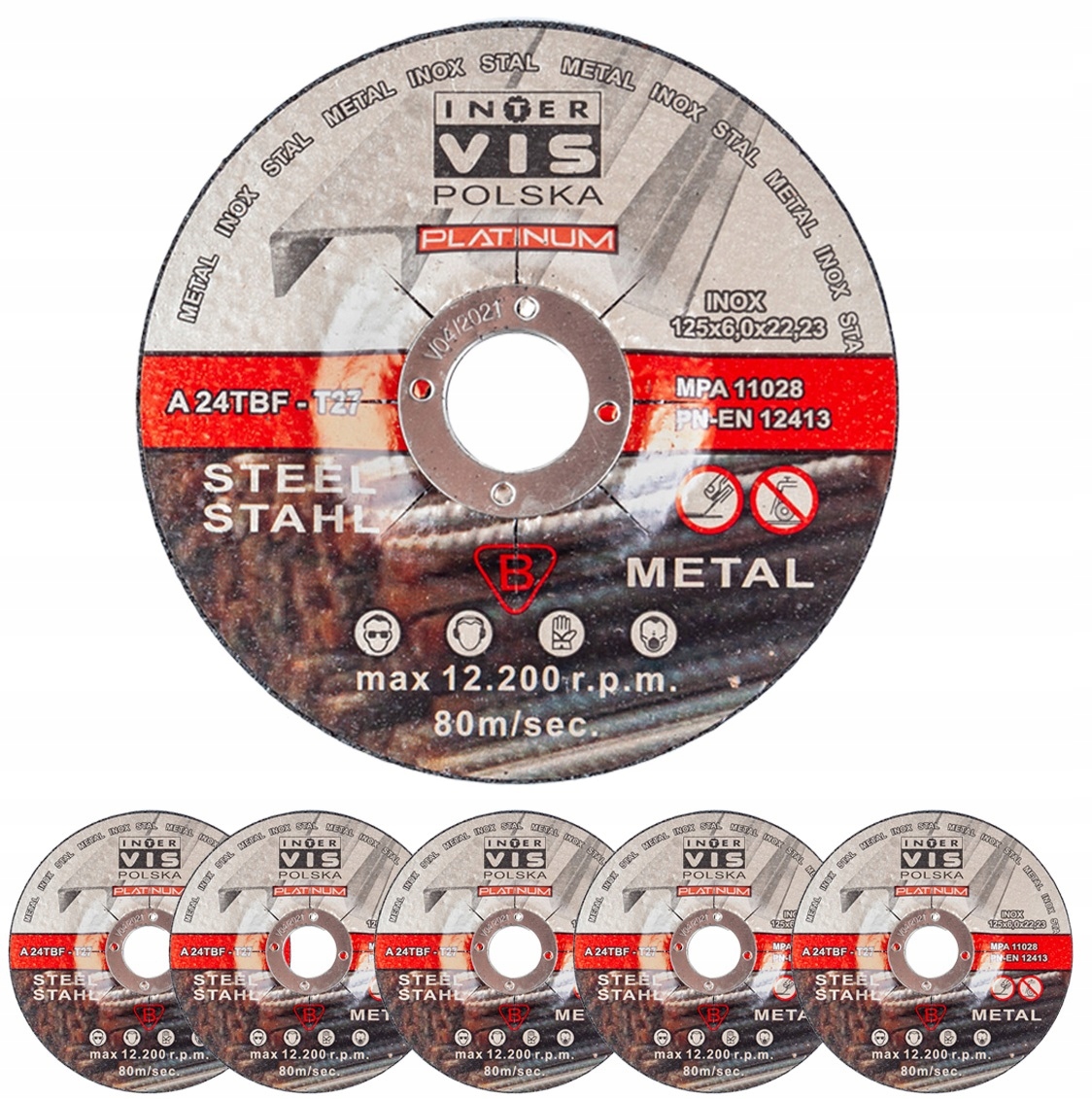 

Tarcze Tarcza 125 x 6,0 mm Do Szlifowania Metalu I