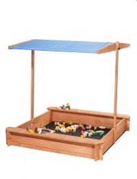 SOLID wooden sandbox TOP BOTTOM CERTIFICATE great as a gift for children Brand TOM-DREW