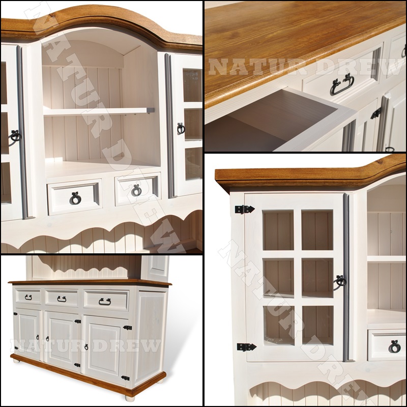 Kredens Kuchenny Retro,Postarzany,Wiejski- NOWOŚĆ Kolor frontów biały