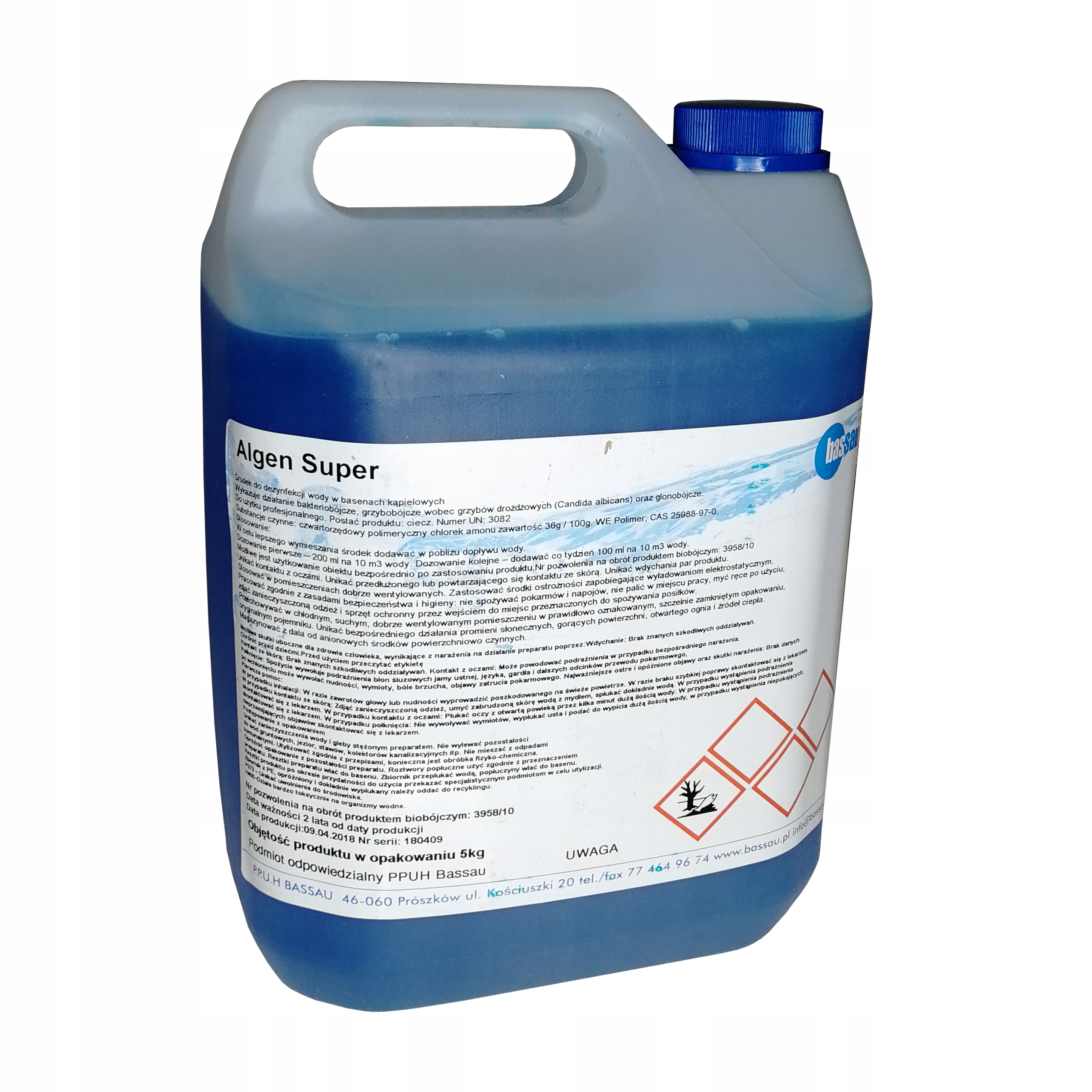 

Algen Super Antyglon 5kg Środek Przeciw Glonom