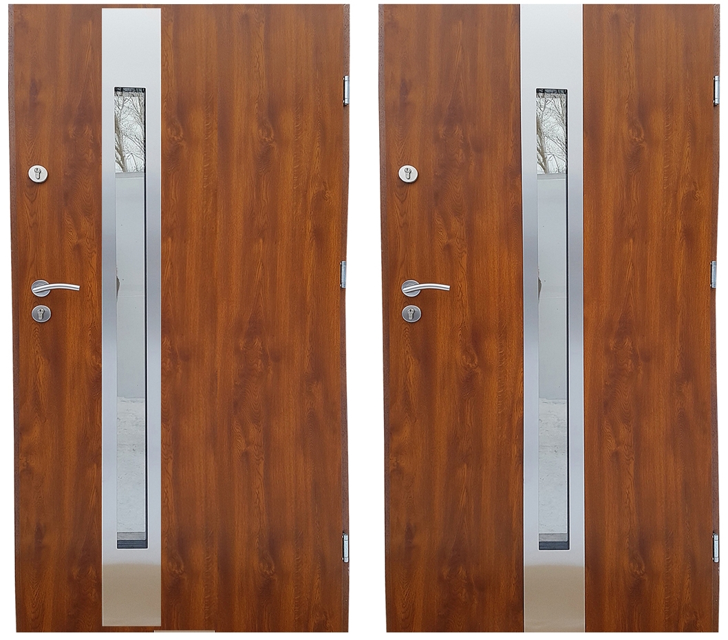 Польская дверь деревянная дверная коробка 3D INOX 72mm 90 ширина двери 90cm