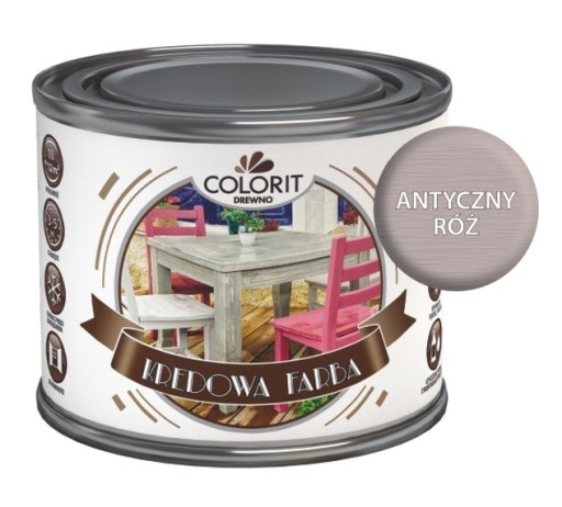 FARBA KREDOWA do mebli drewna 375ml COLORIT 1O KOL Stan opakowania oryginalne