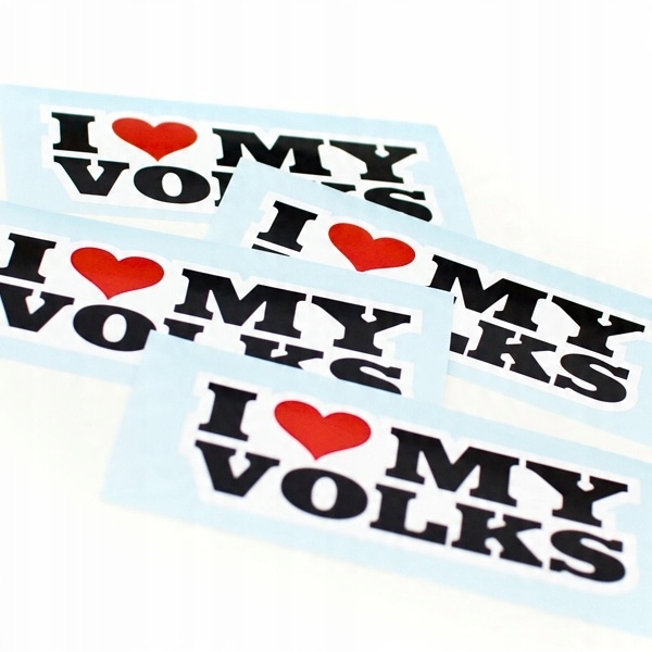 

Naklejka sticker I Love My Volks volkswagen