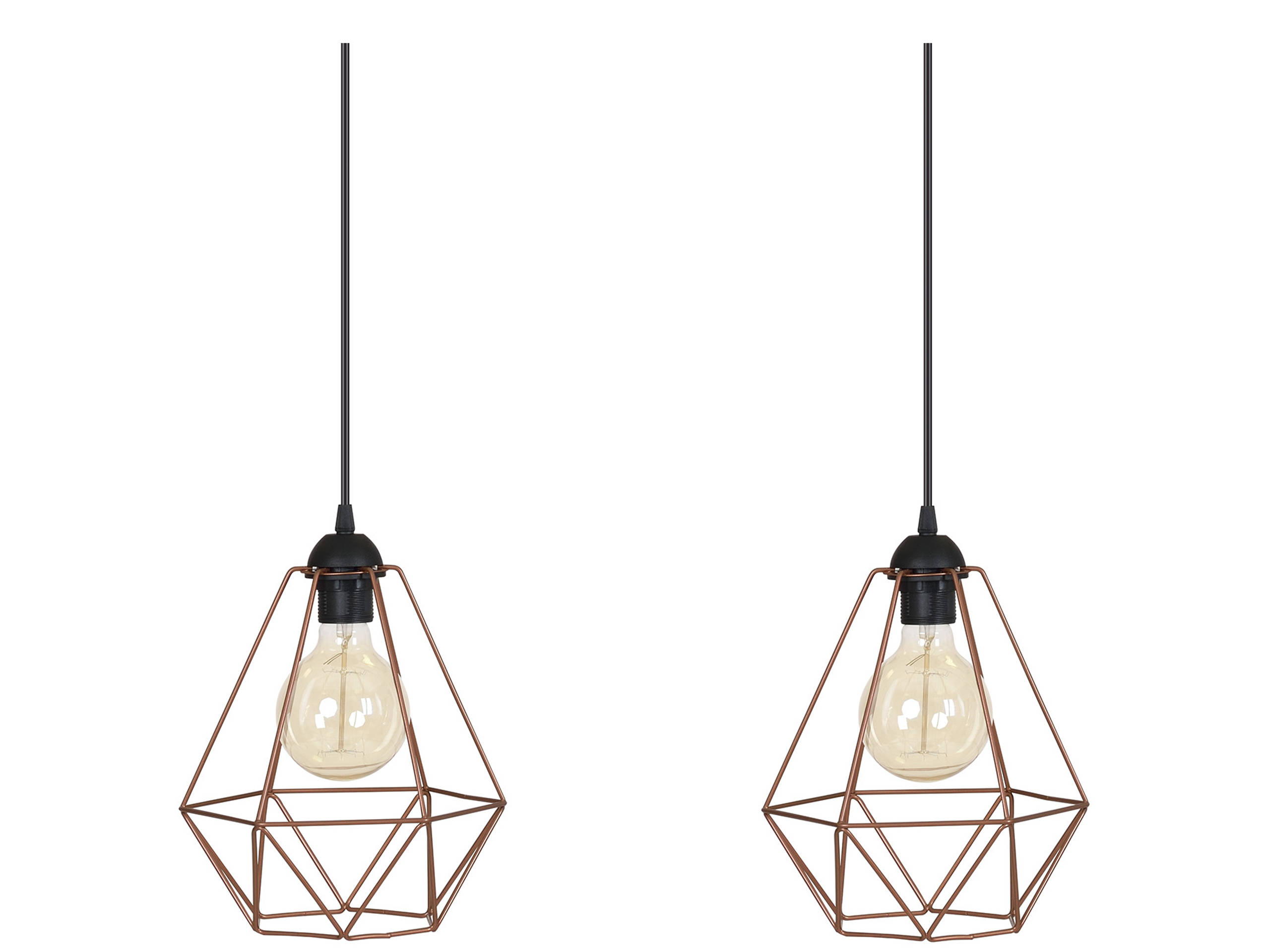 Závěsné Stropní Svítidlo Lustr Loft Retro Edison Měď Moderní