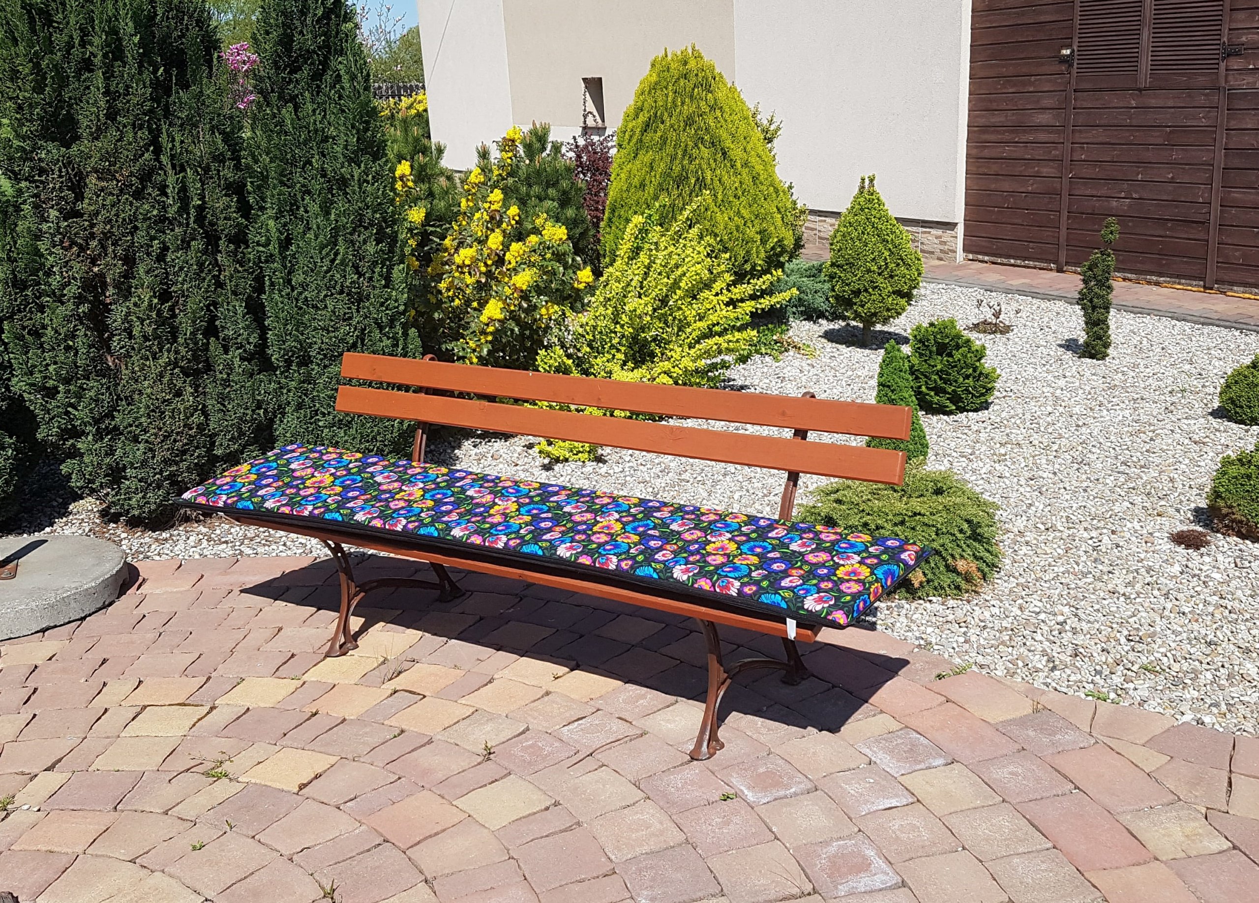 PODUSZKA ROZBIERALNA NA ŁAWKĘ OGRODOWĄ 55*40*4 cm Szerokość poduszki 40 cm