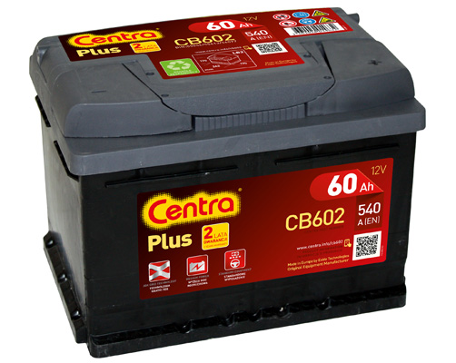 

Akumulator Centra Plus 60 Ah, 540 A, Cb 602