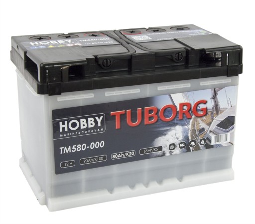 TM580-000 - Аккумулятор Tuborg Hobby Marine 12V 80Ah