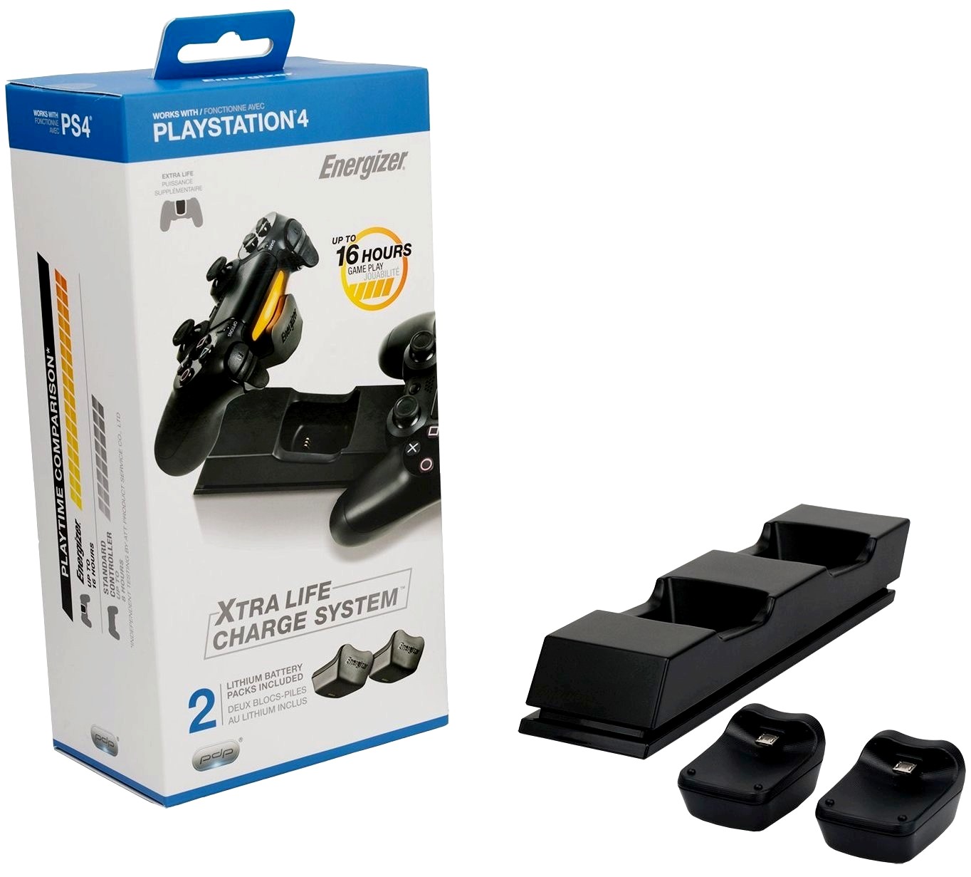 

Pdp Energizer Ładowarka padów Sony PS4 akumulatory