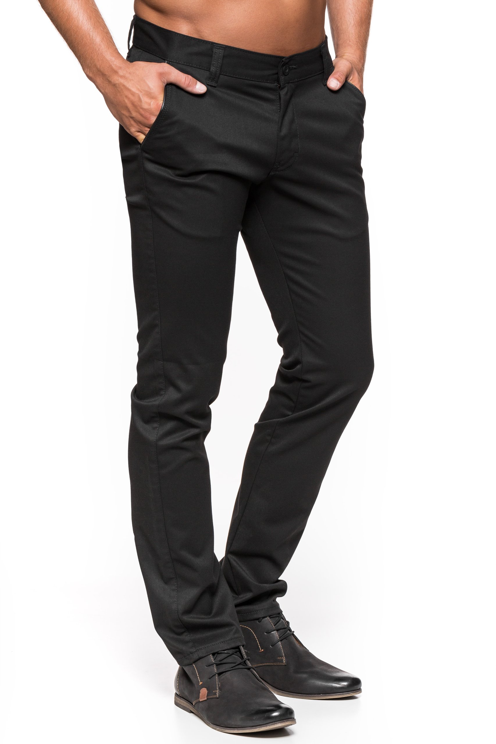 SPODNIE MĘSKIE CHINOSY VANKEL JEANS 027 - 94cmL34 Zapięcie zamek