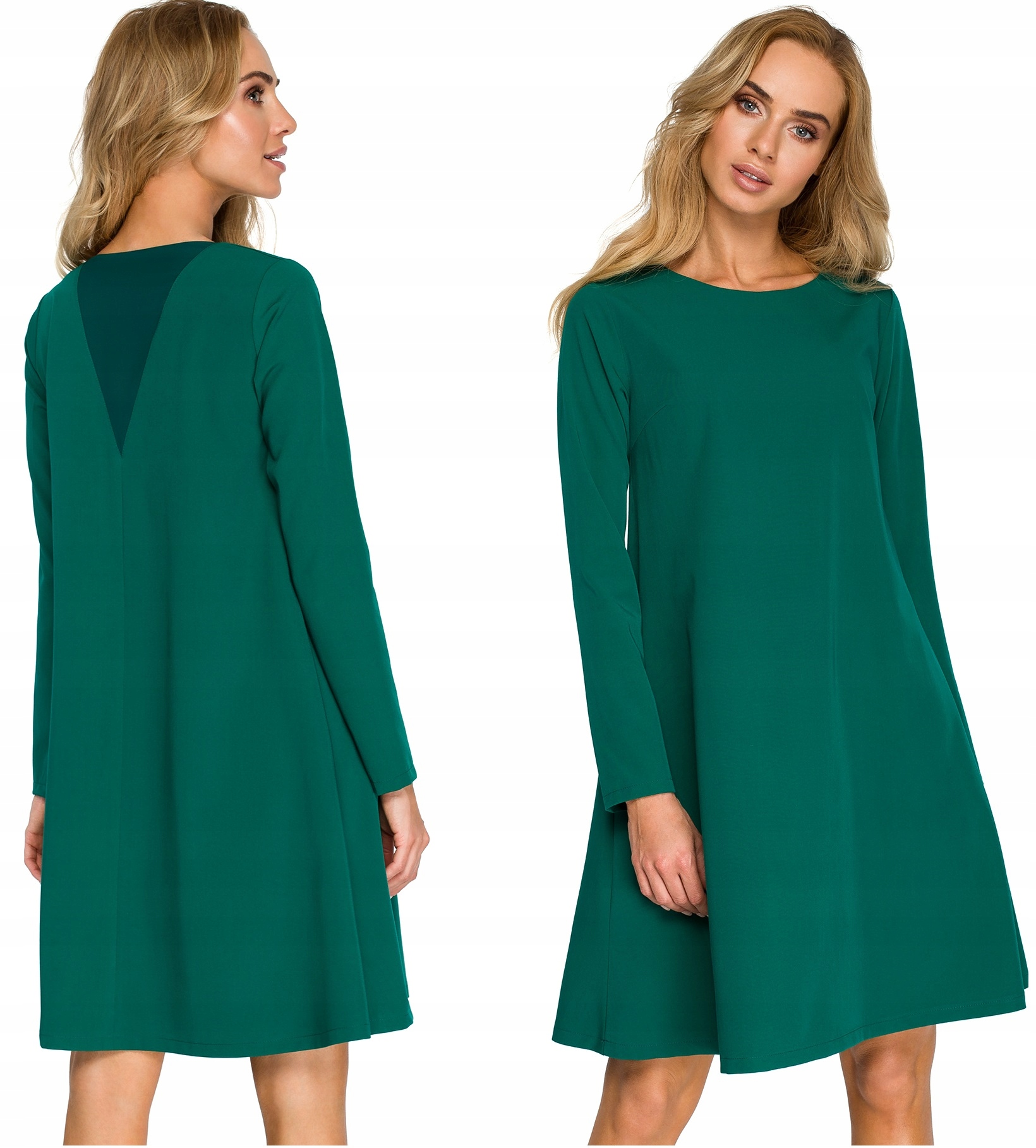 

Klasyczna Luźna Sukienka Elegancka Trapezowa