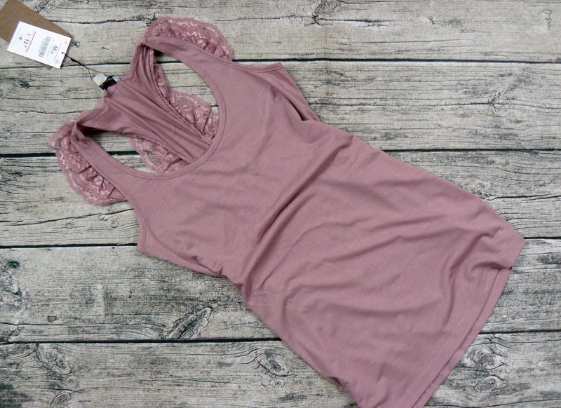 BERSHKA NOWA KOSZULKA BLUZKA TOP KORONKA RÓŻ M Płeć kobieta